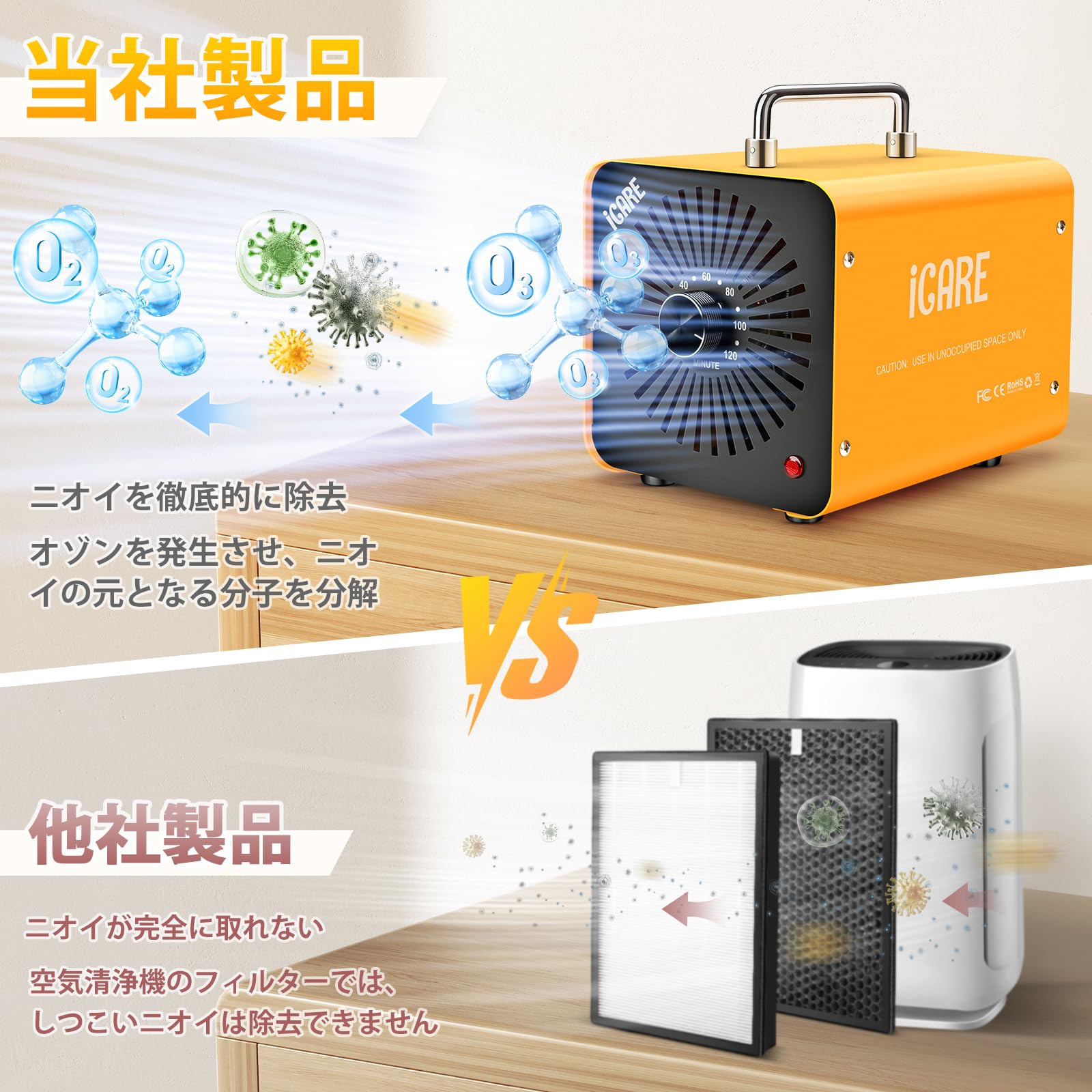 Amazon | オゾン発生器 【PSE認証済】60000mg/h 業務用オゾン脱臭機